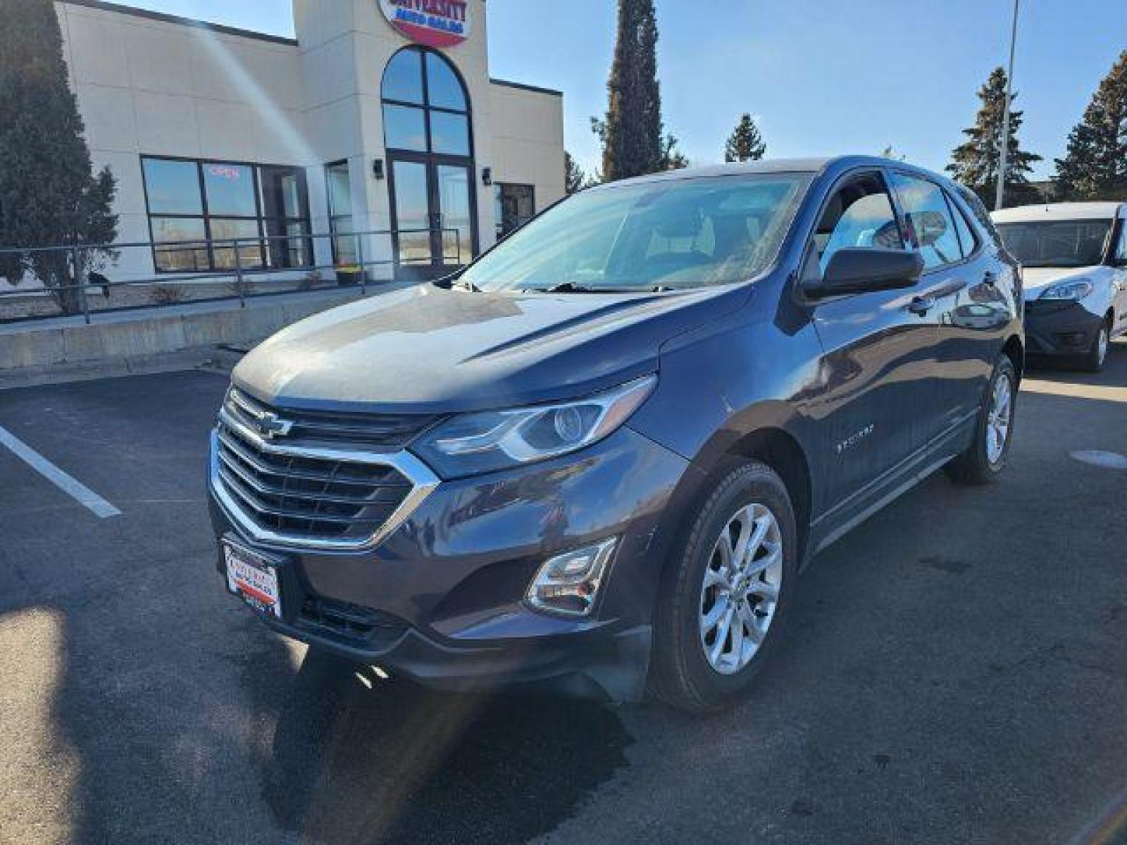 2018 Storm Blue Metallic Chevrolet Equinox LS AWD (3GNAXREV7JS) with an 1.5L L4 DOHC 16V TURBO engine, 6-Speed Automatic transmission, located at 3301 W Hwy 13, Burnsville, MN, 55337, (952) 460-3200, 44.775333, -93.320808 - Photo #1