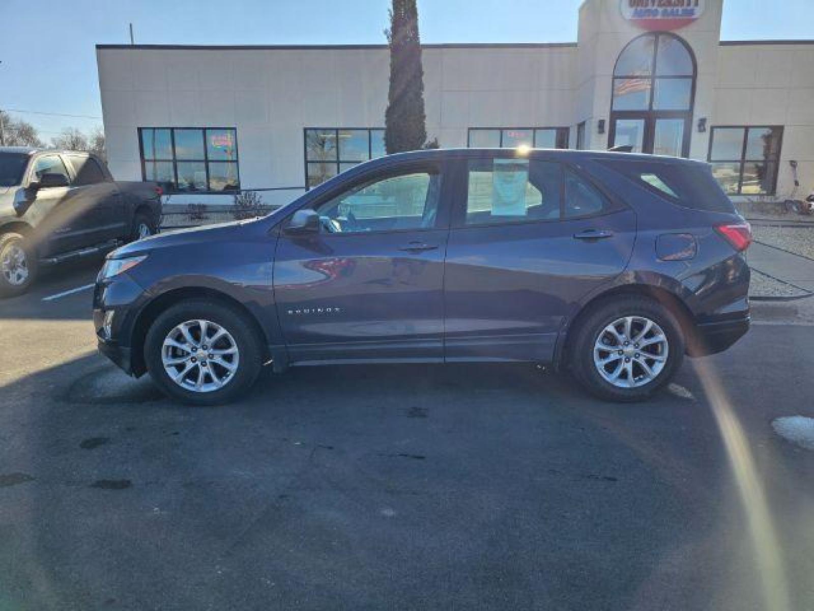 2018 Storm Blue Metallic Chevrolet Equinox LS AWD (3GNAXREV7JS) with an 1.5L L4 DOHC 16V TURBO engine, 6-Speed Automatic transmission, located at 3301 W Hwy 13, Burnsville, MN, 55337, (952) 460-3200, 44.775333, -93.320808 - Photo #2