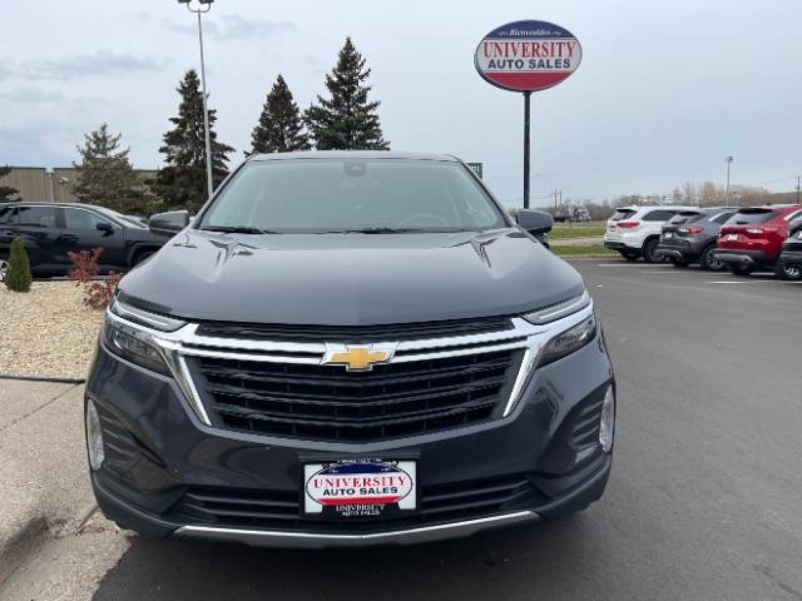 2022 Iron Gray Metallic Chevrolet Equinox LT 1.5 2WD (2GNAXKEV9N6) with an 1.5L L4 DIR DOHC 16V TURBO engine, 6-Speed Automatic transmission, located at 745 S Robert St, St. Paul, MN, 55107, (651) 222-2991, 44.923389, -93.081215 - Photo #0