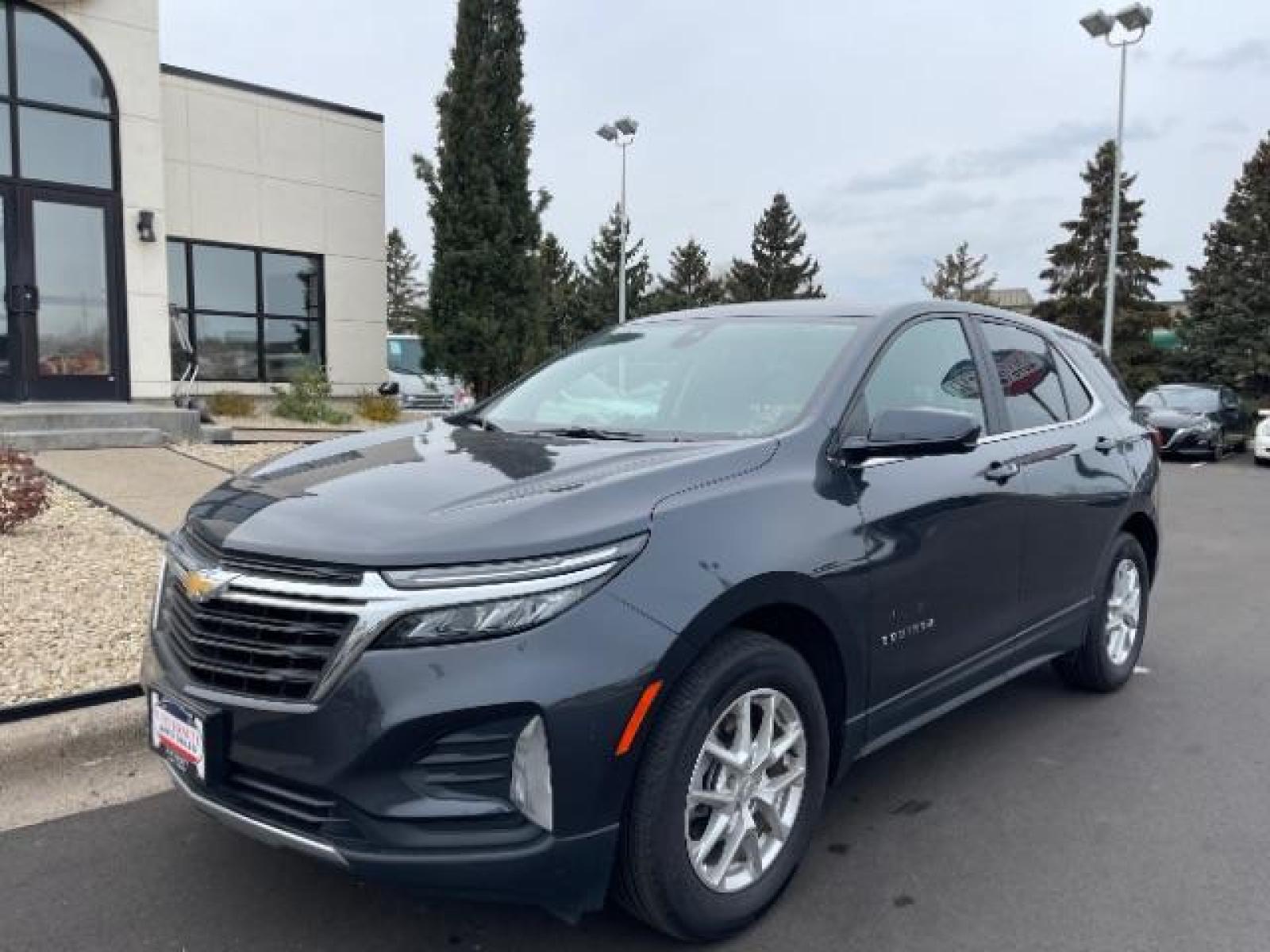 2022 Iron Gray Metallic Chevrolet Equinox LT 1.5 2WD (2GNAXKEV9N6) with an 1.5L L4 DIR DOHC 16V TURBO engine, 6-Speed Automatic transmission, located at 745 S Robert St, St. Paul, MN, 55107, (651) 222-2991, 44.923389, -93.081215 - Photo #1