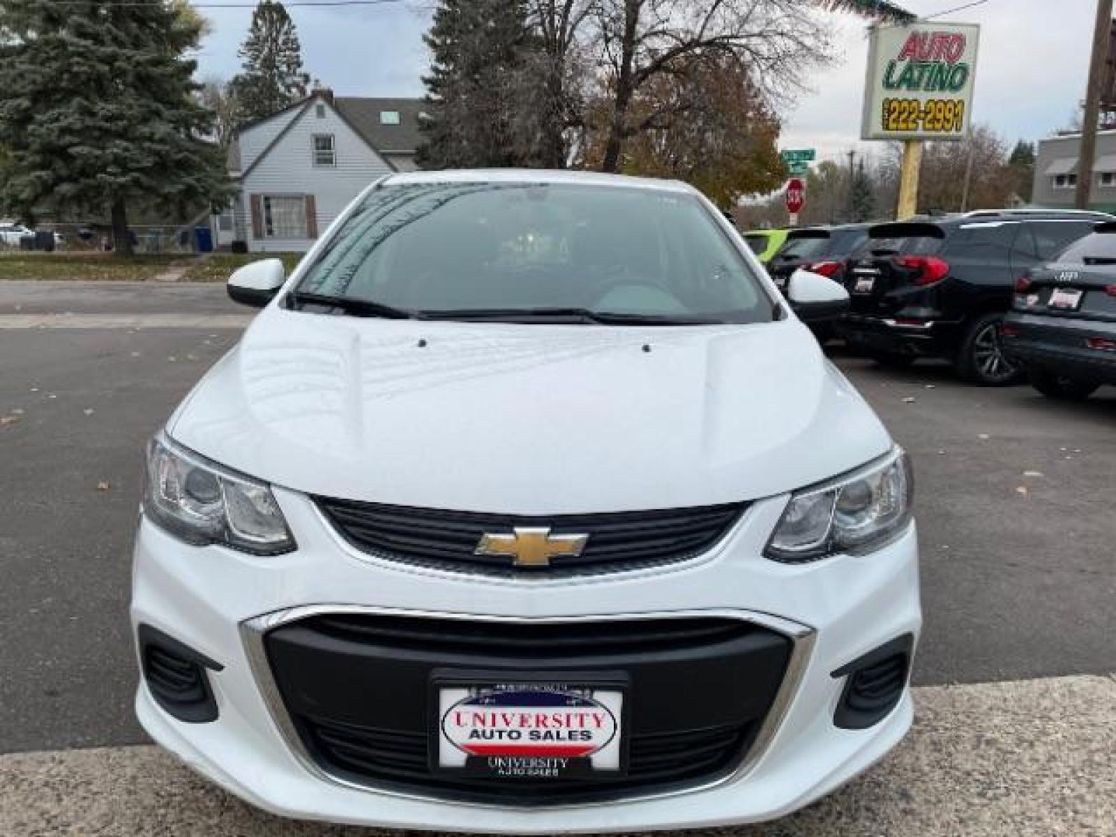 2017 WHITE Chevrolet Sonic FL Auto Hatchback (1G1JG6SH2H4) with an 1.8L L4 DOHC 24V engine, 6-Speed Automatic transmission, located at 3301 W Hwy 13, Burnsville, MN, 55337, (952) 460-3200, 44.775333, -93.320808 - Photo #0