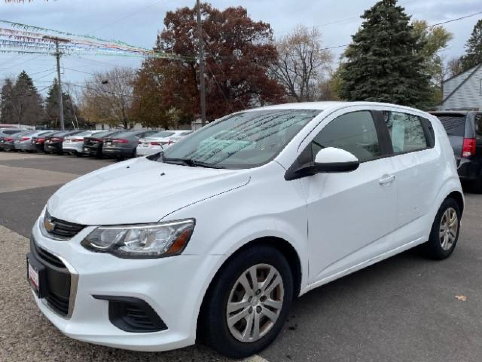 2017 WHITE Chevrolet Sonic FL Auto Hatchback (1G1JG6SH2H4) with an 1.8L L4 DOHC 24V engine, 6-Speed Automatic transmission, located at 3301 W Hwy 13, Burnsville, MN, 55337, (952) 460-3200, 44.775333, -93.320808 - Photo #1