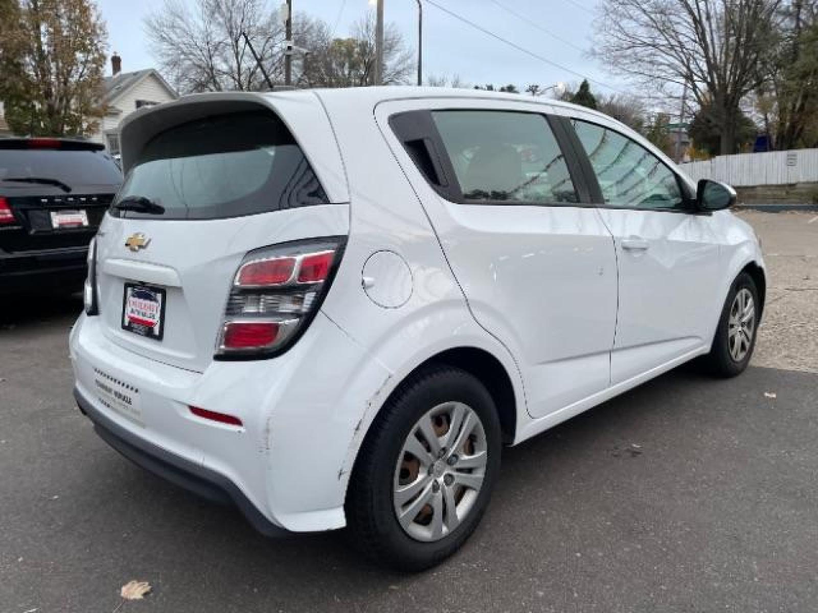 2017 WHITE Chevrolet Sonic FL Auto Hatchback (1G1JG6SH2H4) with an 1.8L L4 DOHC 24V engine, 6-Speed Automatic transmission, located at 3301 W Hwy 13, Burnsville, MN, 55337, (952) 460-3200, 44.775333, -93.320808 - Photo #3